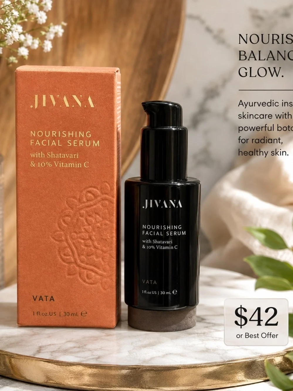 Nourishing Facial Serum - Hydrate And Brighten Skin